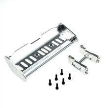 Kit de Support D'Aileron Arrière pour Voiture RC pour Mjx 1/16 16213 16207 - Accessoires de Mise à Niveau pour Voiture RC - Argenté