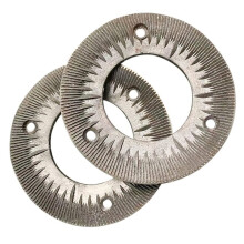 2PCS Grinding Sheets for 150 Model Electric Grain Mil Steel Milling Discs for Dry Grain, Dry Feed Flour Mill Plates