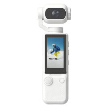 Portable HD 4K Action Camera Manual 90 180 Degree Rotation Video Recording Record Life Handheld Action Camera White