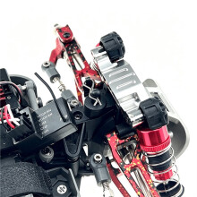 RC-Car-Upgrade-Kit: Vorder- und Hinterachs-Karosseriehalterungen für Mjx 1/16 16218 16208 RC-Car-Upgrade-Zubehör Silber