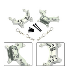 Kit di Supporti per Sospensioni Anteriori e Posteriori per Auto RC per Mjx 1/16 1/16 16212 16209 16210 Accessori per Auto RC Argento