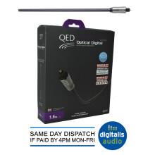 QED Performance Graphite Optical Digital Interconnect Toslink Cable 1.5m