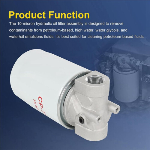 CP-752-10 Spin- Hydraulic Oil Filter Assembly,10- 20GPM 200PSI 3/4"NPTF Return  Filter Replace 221006 2