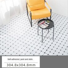 10pcs PVC Self-Adhesive Flooring - Durable, Easy-to-Install Flooring Stickers for Bathrooms and Balconies.