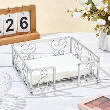 Napkin Holder for Table Square Napkin Dispenser Modern Iron Weighted Organizer,for Kitchen Dining Table Party Decor