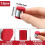 32-Pack MIG Welding Wire Cleaner Pads, Red & Gray, for Enhanced Wire Maintenance 6