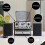 Steepletone Steepletone Boston 5 in 1 Music Centre Bluetooth Record Player CD Cassette Black 7