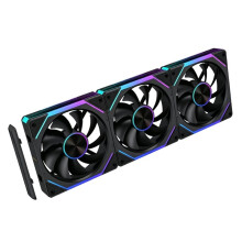 120mm ARGB Computer Case Cooling Fan,Hydraulic Bearings Integrated Cooling Fan Cableless Cooling Fan Black