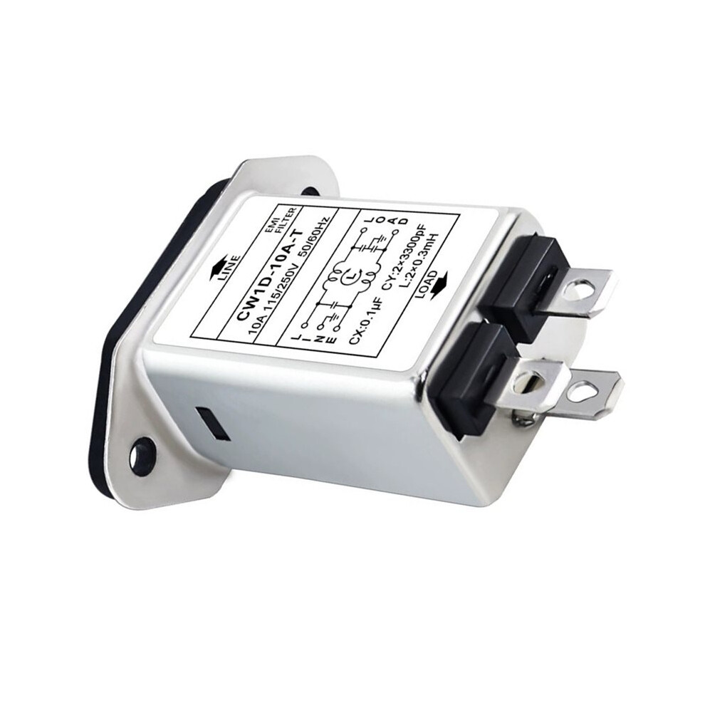 AC 250V 10A IEC 320 C14 Male Plug 3 Pins Black PCB Panel Power Socket ...