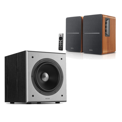 Edifier Edifier R1280DBs and T5 Subwoofer Active Speakers System Bluetooth PC/TV Maple