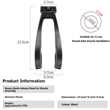 Fietsmandhouder Fietsdrager voor Voorwiel Adapter Snelkoppeling Standaard voor Mountainbike Racefiets