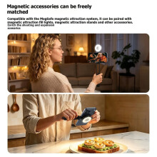 Multifunctional Mantis Magnetic Stand Folding Metal Clip Magnetic Tripod for Mobile Phone Shooting