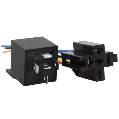 4 Pack JD1914 Car Relay Kit 12V 40A SPDT 5 Pin with Interlocking Relay Socket and Harness for Auto Electrical Systems 1