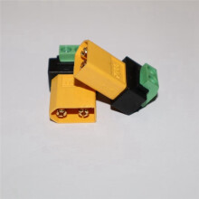 10pcs XT60 to 2 Pin Terminal Connector XT60 Male/Famale to 2-Pin Converter for FPV Balance Charger Panel Power Extension