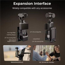 Multifunctional Cage with Magnetic Mount for Osmo Pocket 4 for Arca-Swiss Desktop Holder