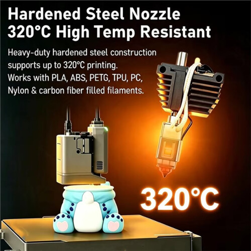 Hotend Kit for Flashforge C5/C5 Pro Extruder Replacement Assembly with Silicone Cleaning Brush for Creator 5 Print 2
