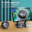 360 Rotation Foldable Cooling Bracket Adjustable Height for 4-12.9Inch Phone Tablet Stand 6