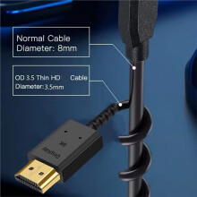 3 Meter Langes -Kompatibles Glasfaserkabel, 8K 60Hz, Hohe Geschwindigkeit 48 Gbit/S, Vergoldeter Stecker, HDR, ARC, HDCP für HDTV, für , für