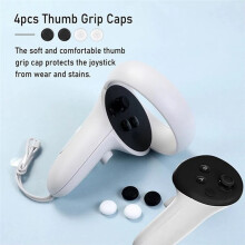 Thumbsticks Replacement for Meta Quest 2/Pro Quest 3 Controller, Analog Joystick Thumb Sticks Repair Buttons Kit