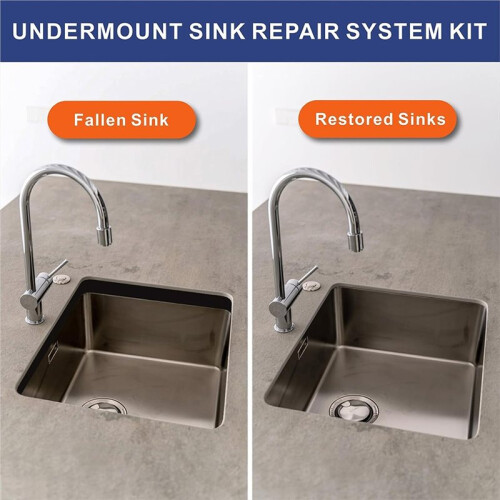 4 Pcs Undermount Sink Brackets Undermount Sink Support for Narrow Cabinet, Kitchen,Effectively Share Sink Weight 1