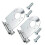 2 Pieces Watermelon Light Bracket Mirror Polished 90 Degree Light Bracket 4