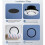 Round Air Conditioning Outlet Vent Diffuser with Mesh Ceiling Flush Mount Central Air Vent Cover for Home Hvac 100mm 9