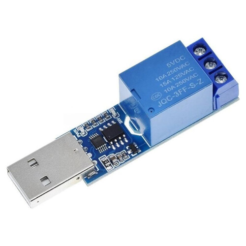 USB Serial Control 1 Channel Relay Module 5V 10A CH340 Overcurrent Protection for Computer Control   Home 2