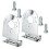 2 Supports de Lampe en Forme de Pastèque, Finition Miroir, Angle de 90 5