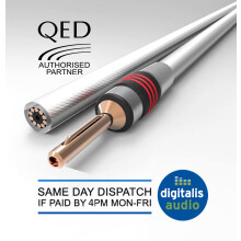 QED XT25 Speaker Cable 2 x 3m Terminated with Metal Airloc Forte Banana Plugs