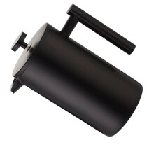 Cafetière à Piston en Acier Inoxydable Durable, à Double Paroi Isolée, Idéale pour les Voyages et le Camping.