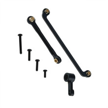 RC Auto Upgrade Vooras Stuurstang Stuurarm Kit voor Mjx 1/18 H18P RC Auto Accessoires Zwart