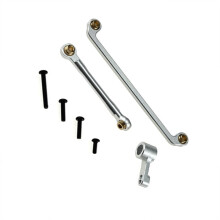 Kit de Direction et Biellettes de Direction pour Voiture RC pour Mjx 1/18 H18P (Accessoires Argentés)