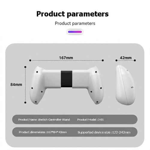 Ergonomic Handheld Holder for  Console Hand Grip Case for  Comfortable Game Accessories Handle Stand