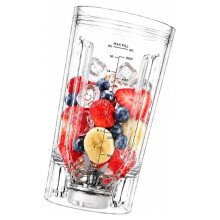 Vervangende Beker voor Blast Max Draagbare Blender BC251, 650 Ml, Kristalhelder en Breukbestendig. Beker van 650 Ml