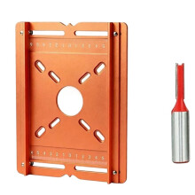 Herramienta de Ranurado para Carpintería. Placa Base de Ranurado Eficiente y Profesional. Escala de Herramienta Auxiliar de Ranurado con Rieles