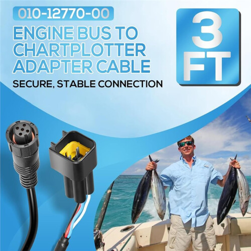 010-12770-00 Adapter Cable for  Engine Bus, for  J1939 Equipped GPSMAP Chartplotters (3FT, Waterproof) 1