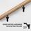 Safe Load Capacity, Stainless Material, Wall Mount Design, Hand Rail Brackets for Indoor Stairs, Anti-Rust 2