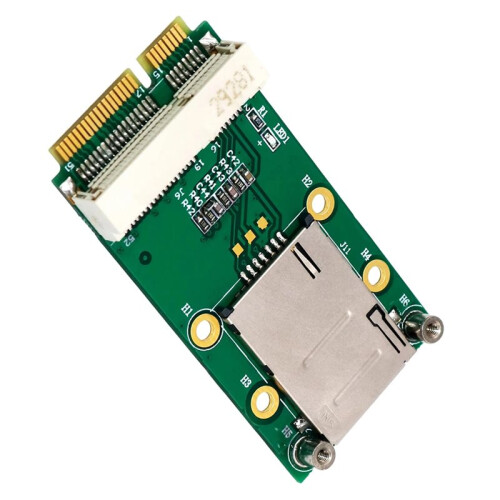 Adattatore  PCI-e per Computer con Slot per Scheda SIM per 3G/4G, WWAN LTE, Scheda GPS con Supporto per SIM Autoelastico. 1