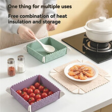 Foldable Silicone Mat with Magnetic Feature, Heat Resistants Trivet, Non-Slip Pad and Portable Chopping Board
