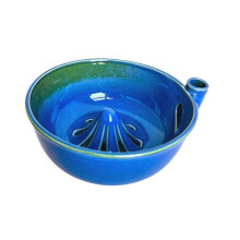 Ceramic Berry Bowl Colander with Drainage Fruit Washer Spinner 360 Degree Rotating for Home Kitchen Cleaning D