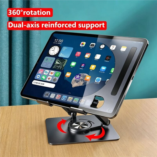 360 Rotation Foldable Cooling Bracket Adjustable Height for 4-12.9Inch Phone Tablet Stand 2