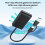 M2 Easy Drive Cable M.2 SSD Adapter Easy-Drive Cable NVME/ Dual-Protocol M.2 ToType-C+USB3.0 10Gbps SSD Adapter 6