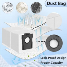 17pcs Replacement Parts Compatible for Mova P70 Pro Ultra Accessories Main Side Brush Filter Mop Dust Bag Spare Parts