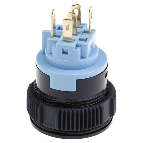 22mm Self-Locking Push Button  with Red LED Indicator for Emergency Warning & Flash Light Control 2