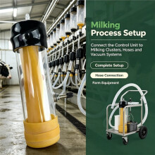 Mungitrice Completamente Automatica con Commutazione Multifrequenza, Componenti di Capacità, Mungitrice Efficiente per Allevamenti di Bestiame