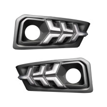 LED Daytime Running Light for Amaze 2018 2019 Dymanic Turn Signal Fog Lamp Accessories