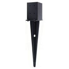 Heavy Duty Fence Post Anchor Fence Post Anchor Ground Spike Powder Coated Mailbox Post Anchors Fit 3.6x3.6 Lumber