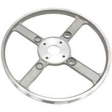 Oefenfietspoelie van Aluminium, 280 mm Diameter X 19 mm Breedte X 6 mm Boring, Soepel en Geluidsarm voor Indoor Fietsen met Riemaandrijving