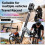 Dual- Aluminum Alloy Motorcycle Mount for  X6 Adjustable Riding Accessory 4