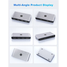 USB 3.0- voor 2 Computers Die 4 USB A-Apparaten Delen, 4-Poorts USB-Switcher voor Het Delen van Toetsenbord en Muis, Printer en Scanner